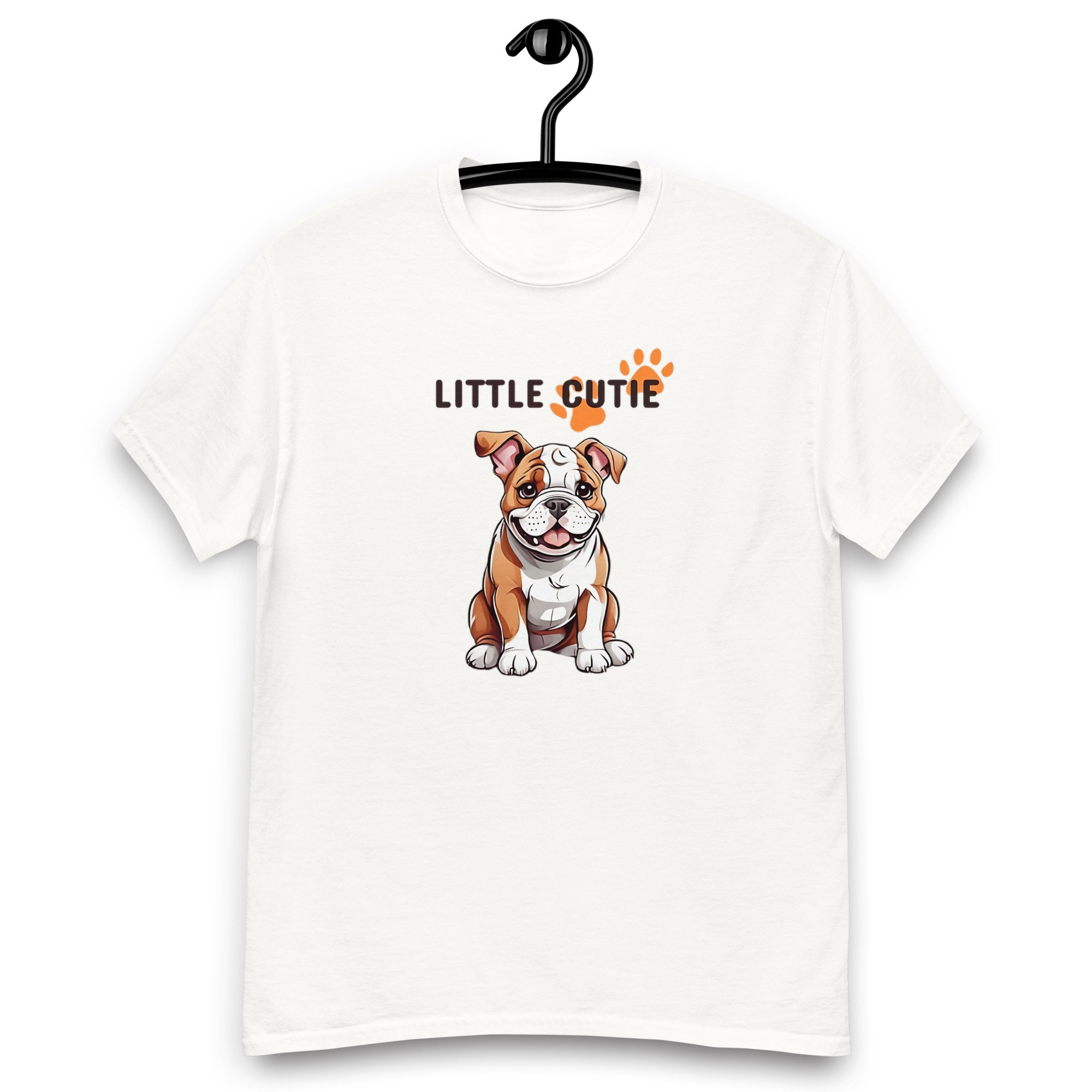Cutie Dog Half Sleeve Round Neck T-Shirt for Men